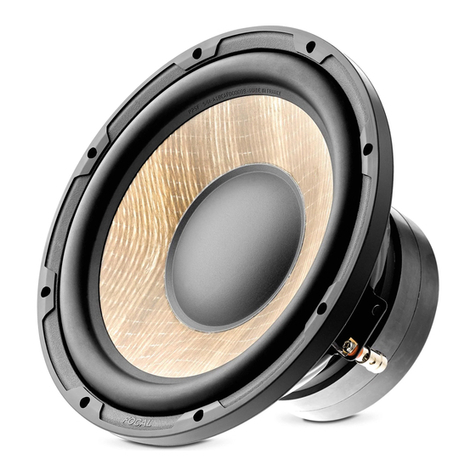 Focal Performance Expert Flax SUB P20F User manual