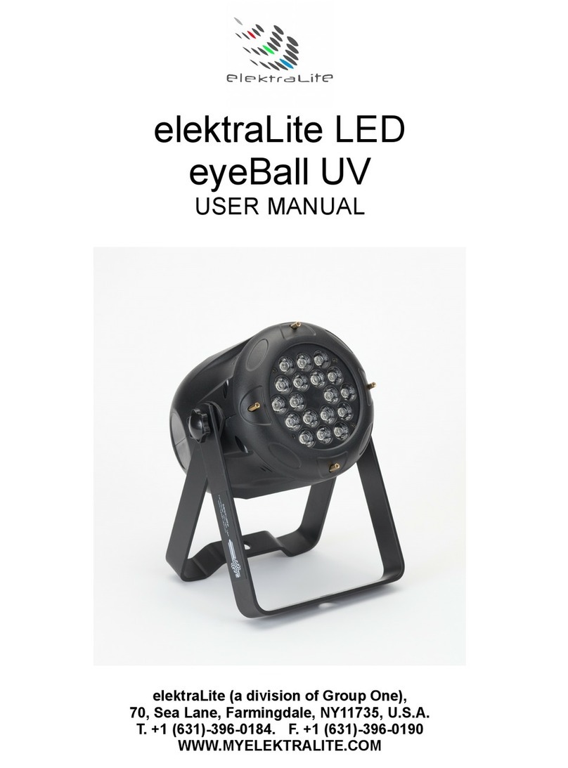 elektraLite eyeBall UV user manual