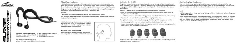 H2O Audio Surge Sportwrap User manual H2O Audio Surge Sportwrap User manual