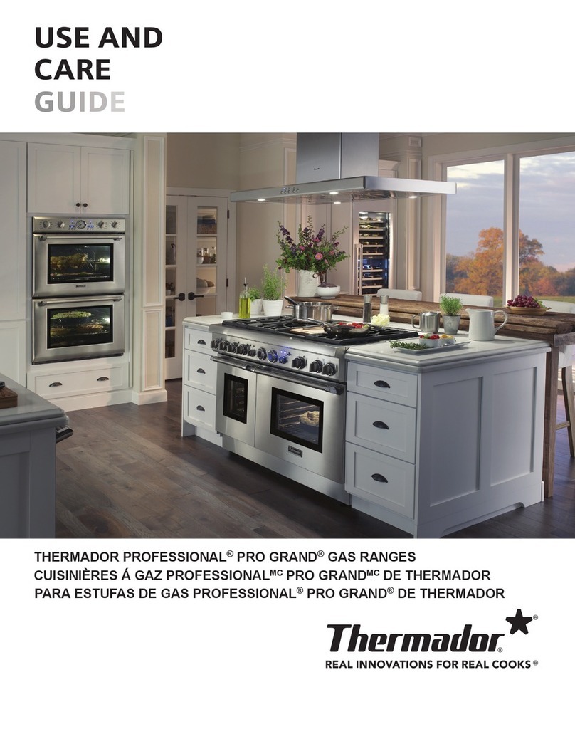 Thermador PRG364JDG Use & care guide
