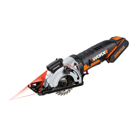 Worx WX523 WorxSaw Safety and operating manual