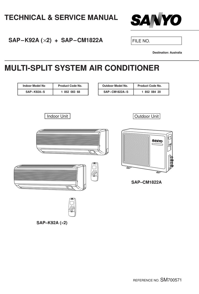 Sanyo SAP-K92A Operating manual