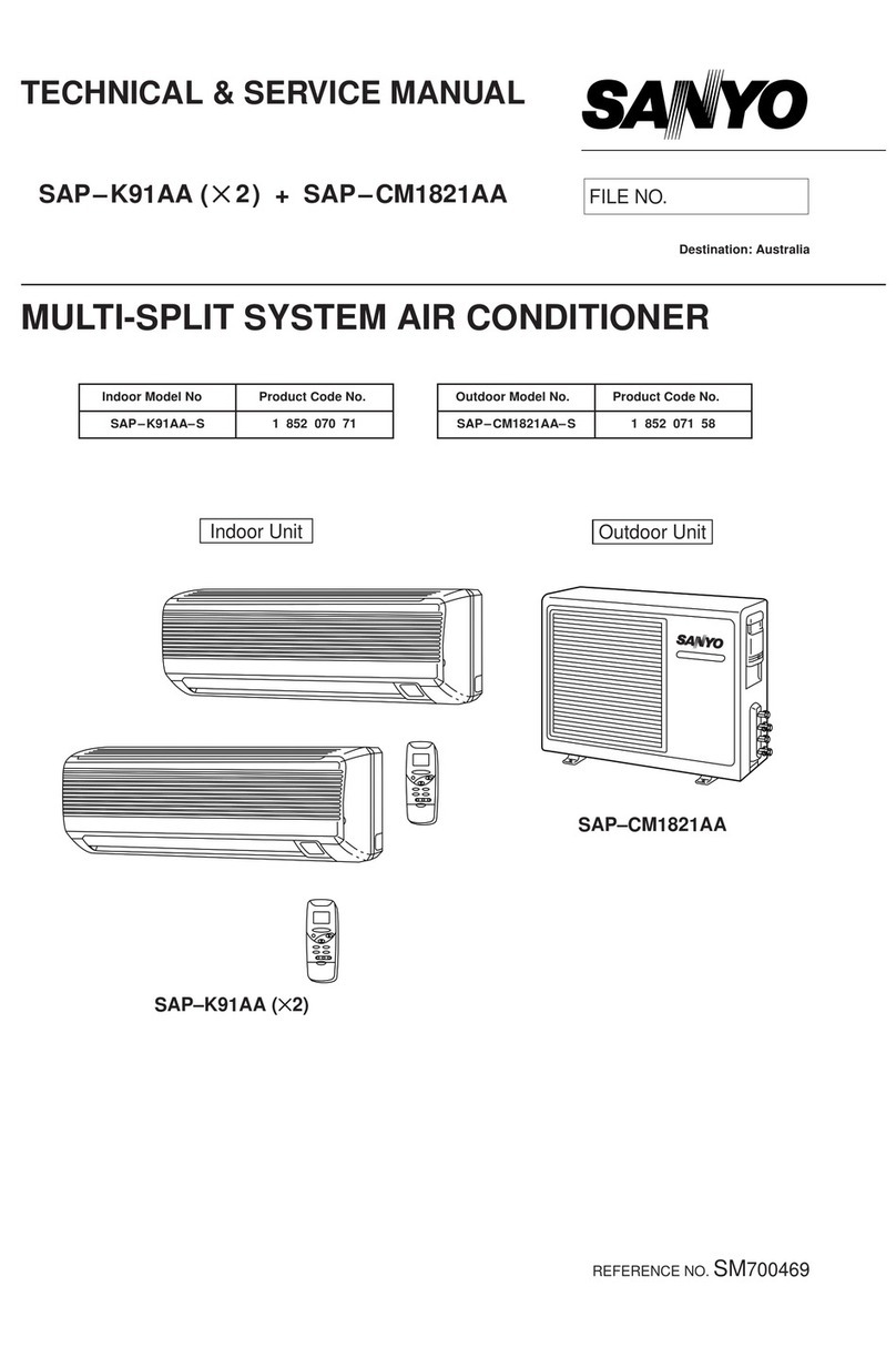 Sanyo SAP-K91AA-S Operating manual