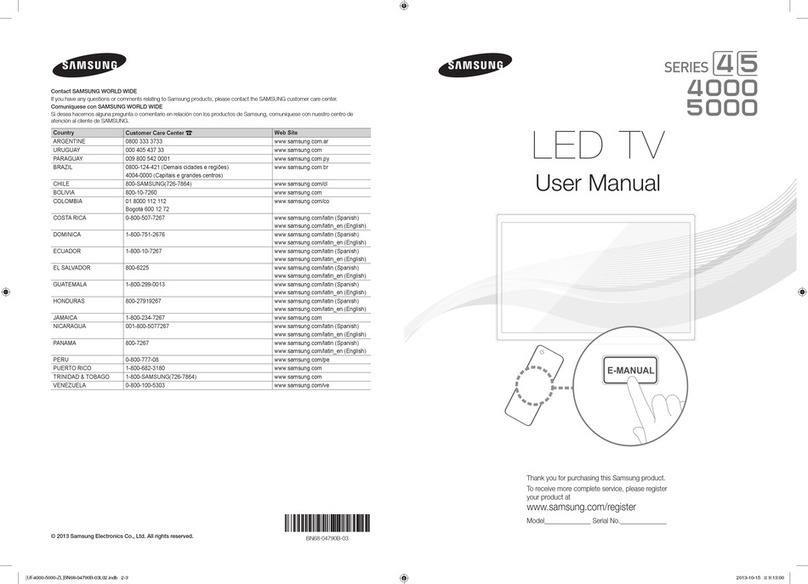 Samsung Series 4000 User manual Samsung Series 4000 User manual