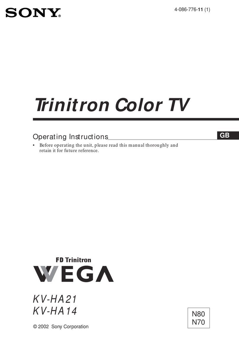 Sony KV-HA21N80 User manual