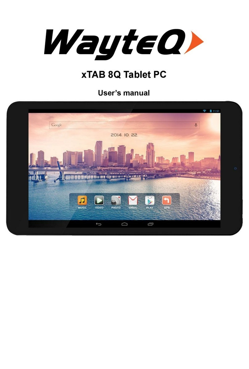 WayteQ xTAB 8Q Tablet PC user manual