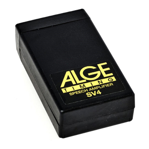 ALGE-Timing SV4 User manual