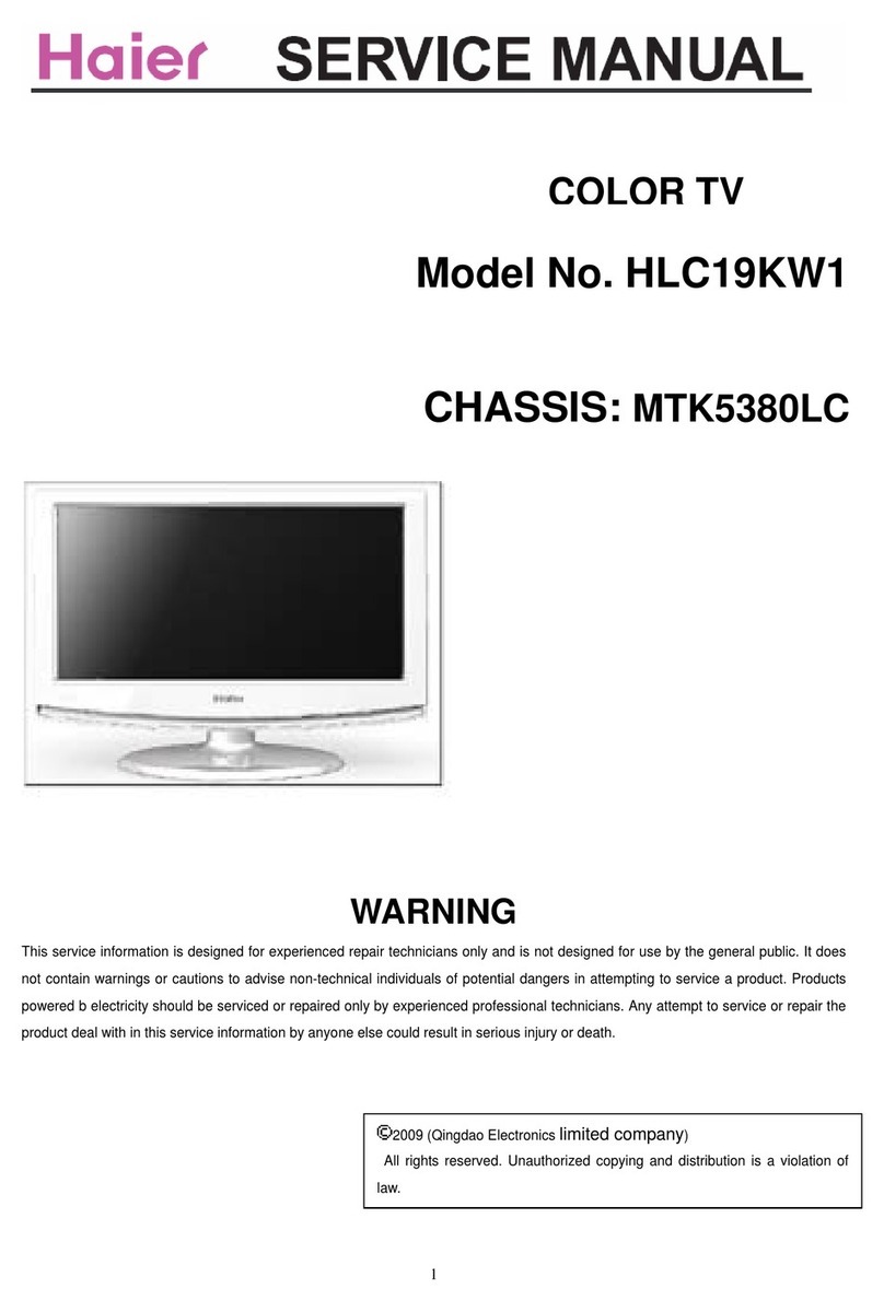 Haier HLC19KW1 - K-Series - 19" LCD TV User manual