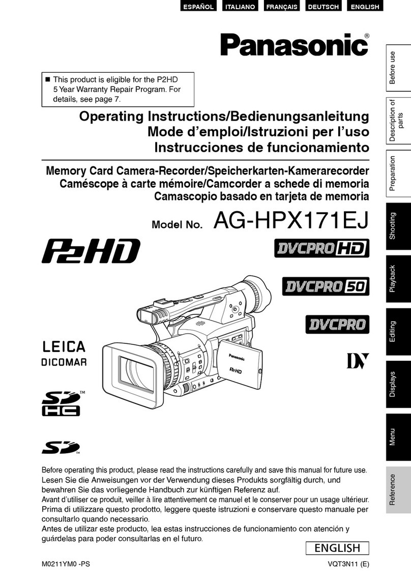 Panasonic AG-HPX171EJ User manual