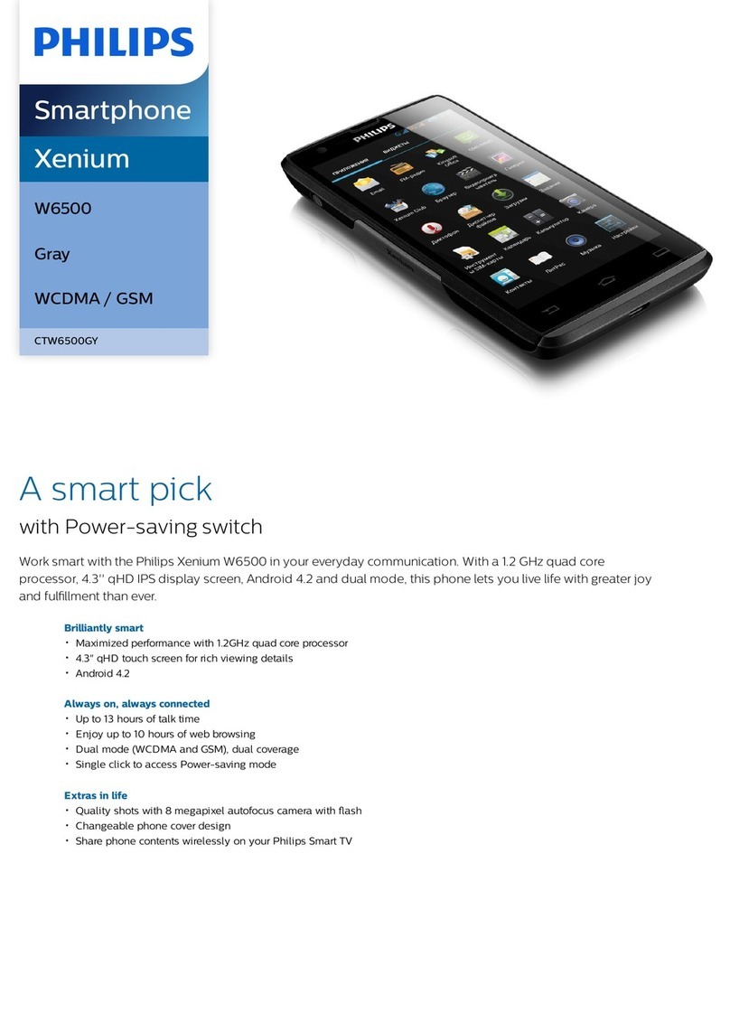 Philips Xenium CTW6500GY/00 User manual