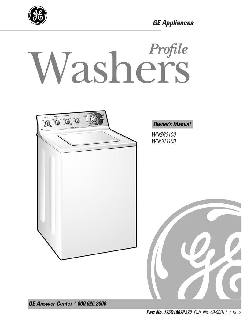 GE WNSR3100 User manual