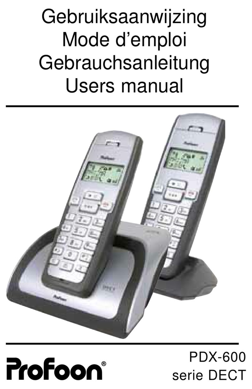 Profoon DECT Series user manual