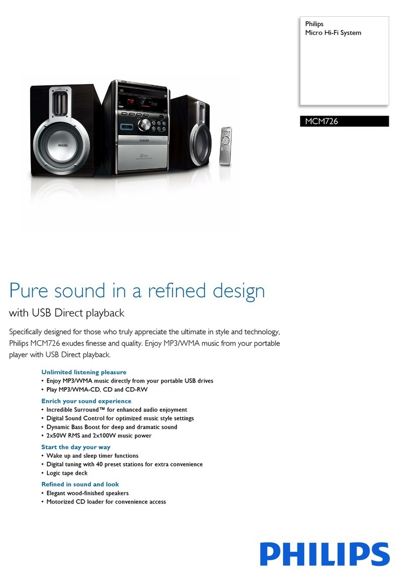 Philips MCM726/12 User manual