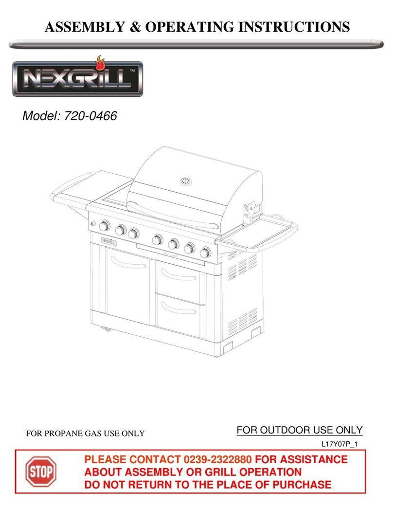 Nexgrill 720-0466 Assembly & operating instructions