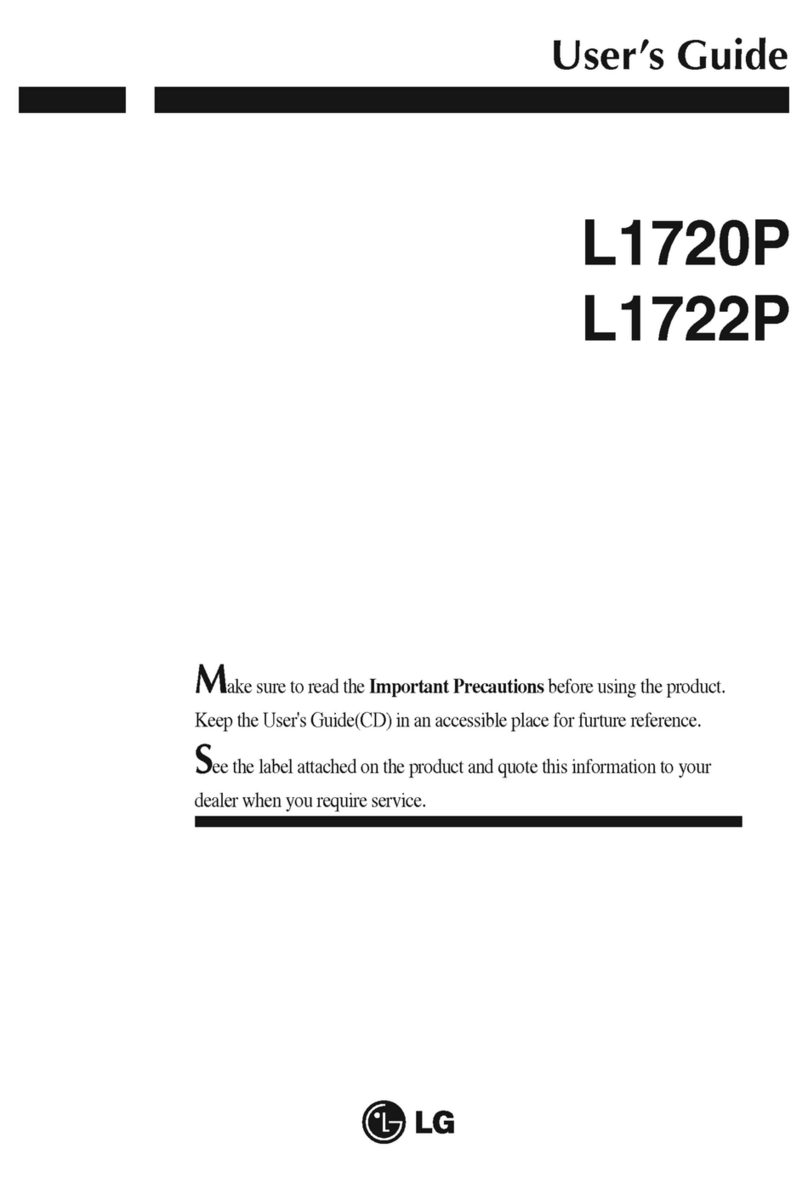 LG Flatron L1720P user guide