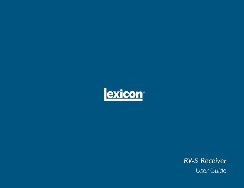 Lexicon RV-5 User manual