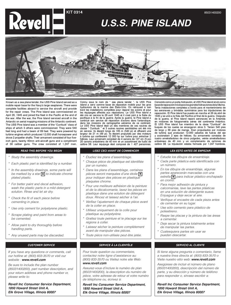 REVELL KIT 0314 Assembly manual
