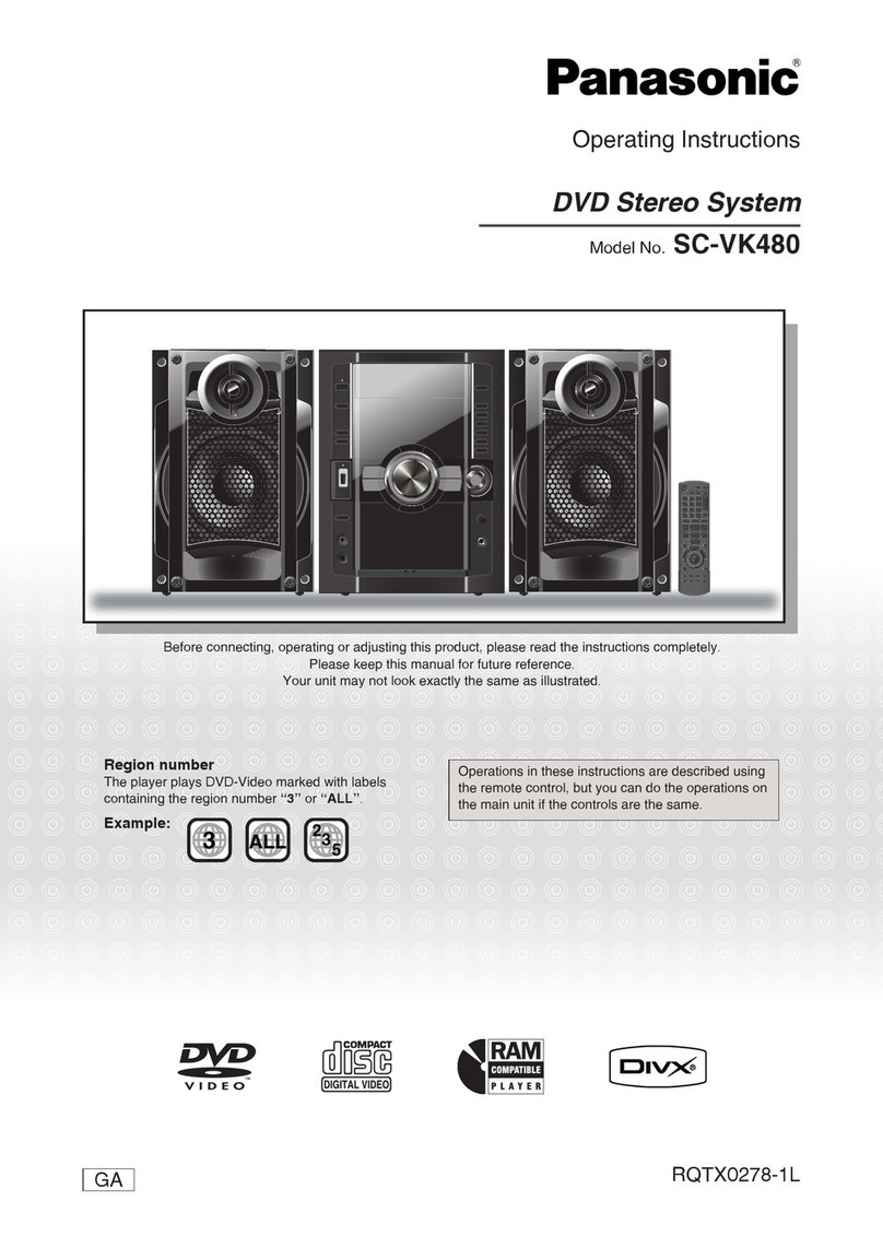 Panasonic SC-VK480 User manual