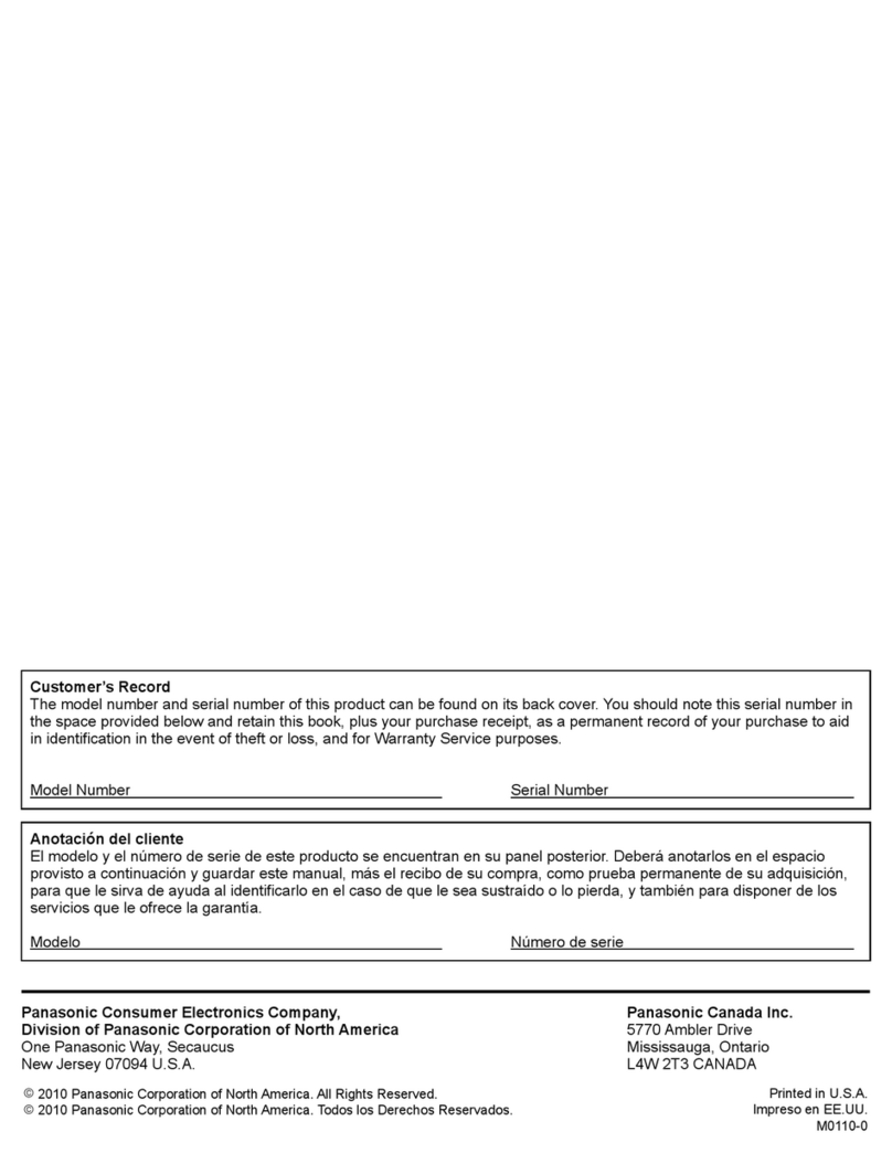 Panasonic Viera TC-50PS24 User manual Panasonic Viera TC-50PS24 User manual