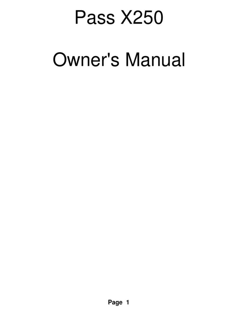 Pass Laboratories Pass X250 User manual
