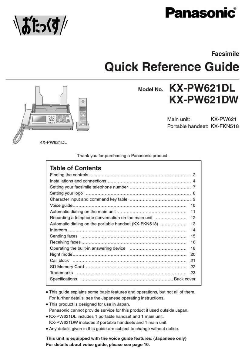 Panasonic KX-PW621DL User manual
