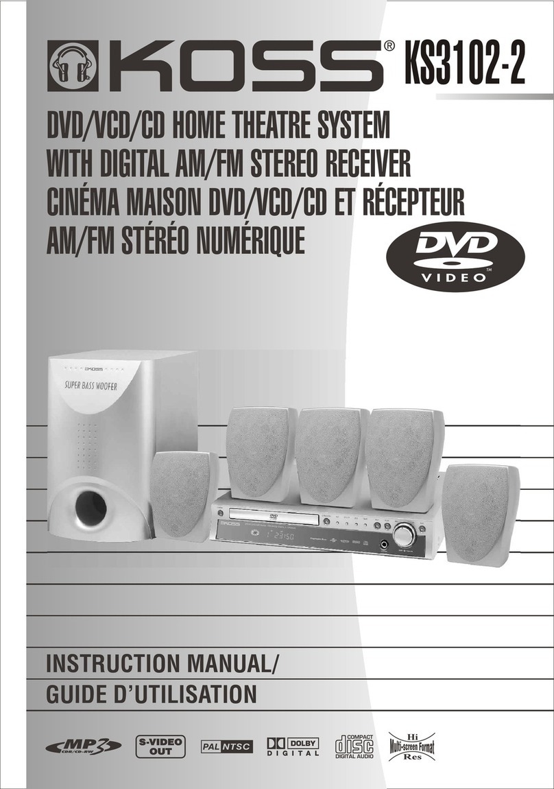 Koss KS3102-2 instruction manual
