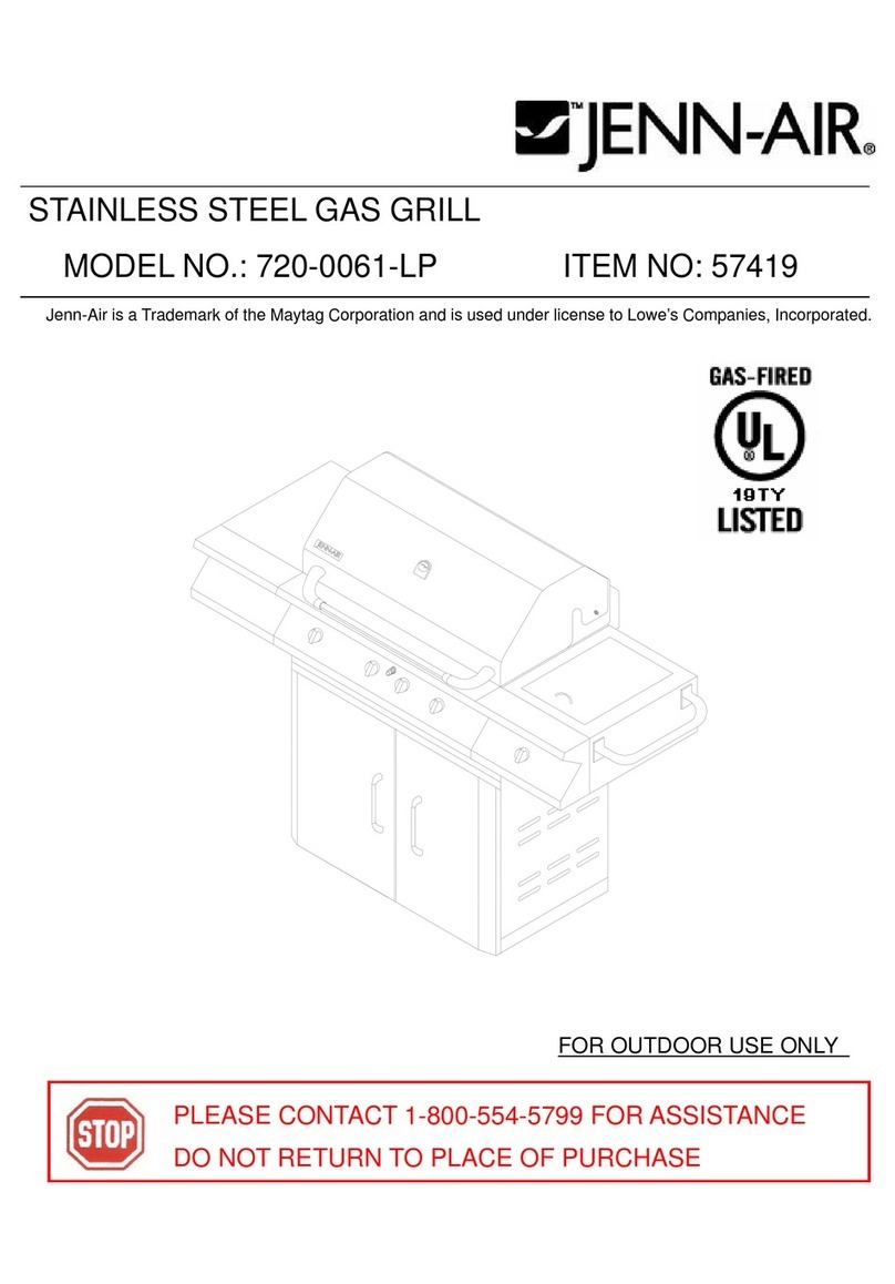 Jenn-Air 720-0061-LP instruction manual