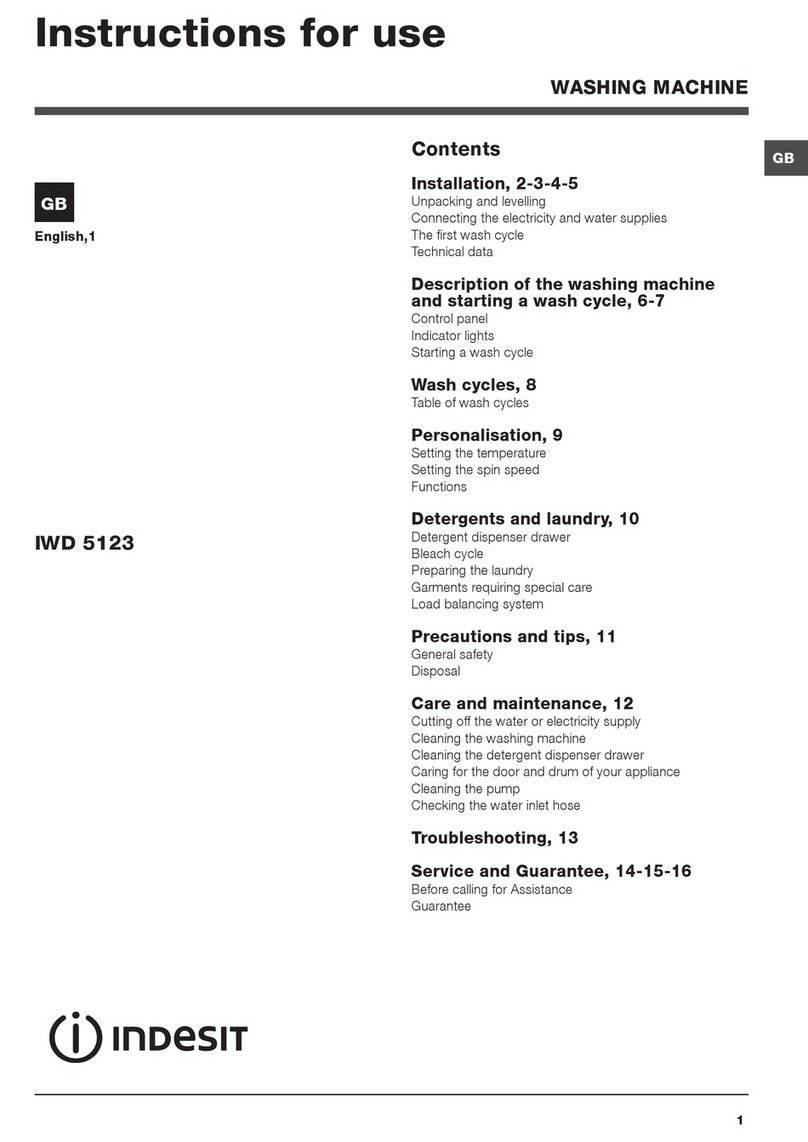 Indesit IWD 5123 Instructions for use