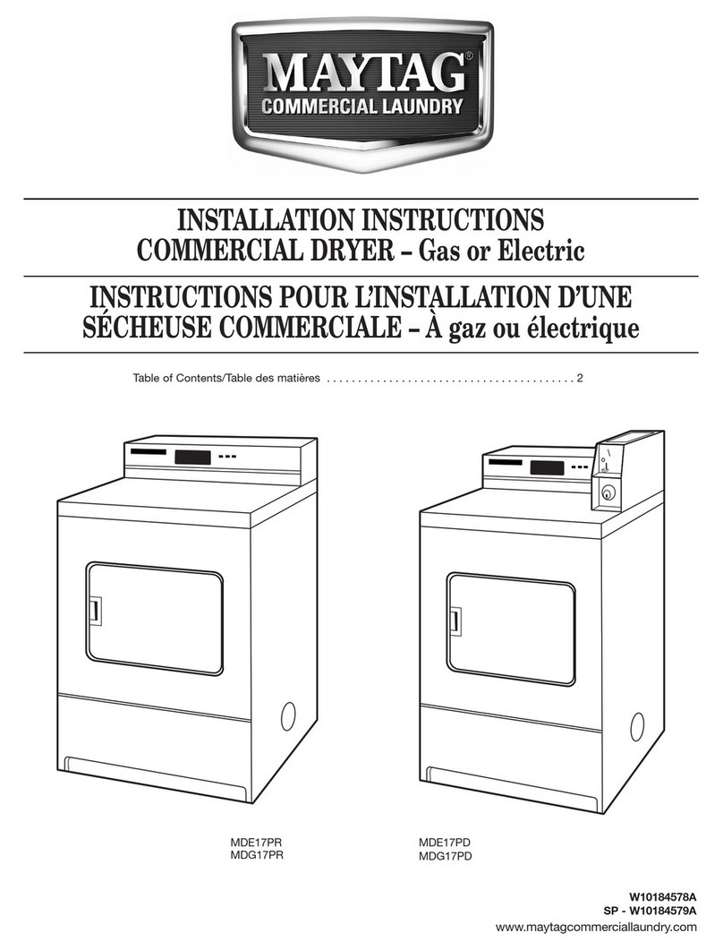 Maytag MDE17PR installation instructions