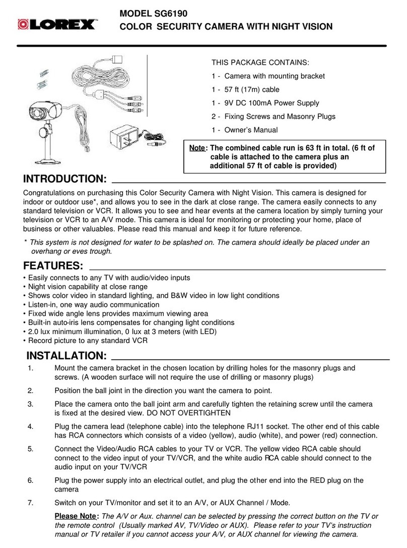 Lorex SG6190 User manual
