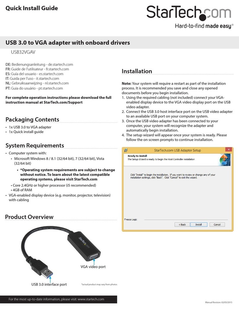 StarTech.com USB32VGAV User manual