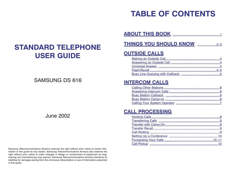 Samsung DS 616 User manual Samsung DS 616 User manual