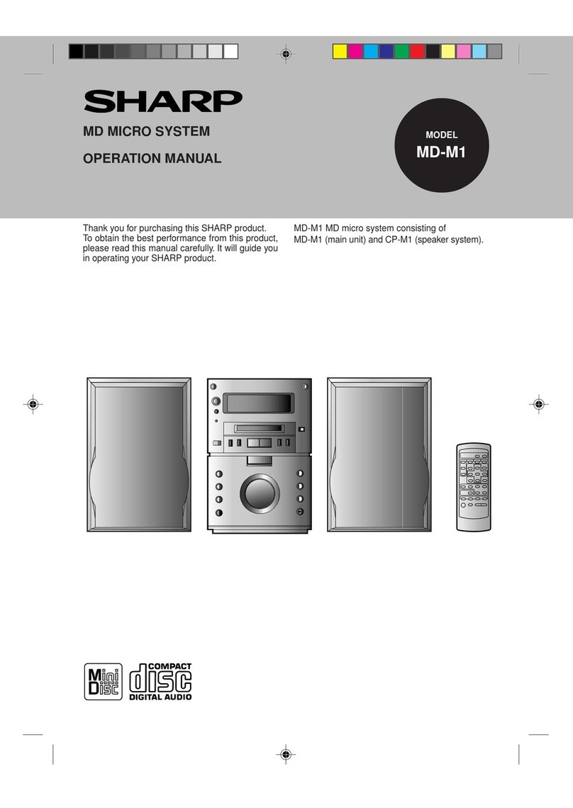 Sharp MD-M1 User manual Sharp MD-M1 User manual