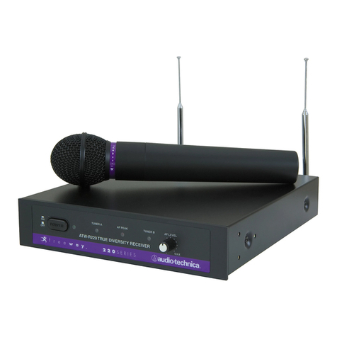 Audio Technica Free Way 220 Series Installation and operation