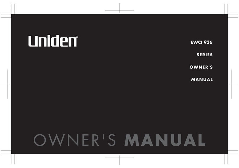 Uniden EWC1 936 SERIES owner's manual