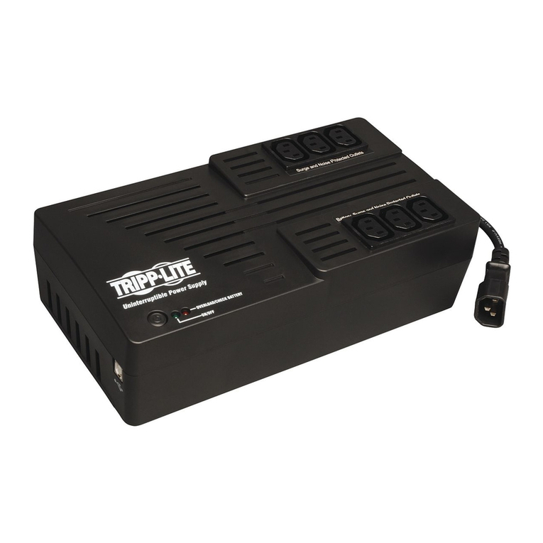 Tripp Lite UPS System AVRX750U User manual