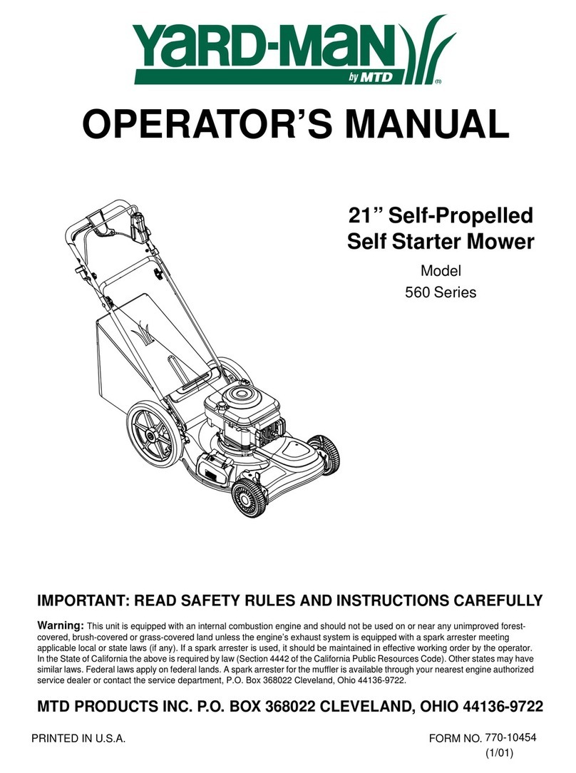 Yard-Man 560 Series User manual