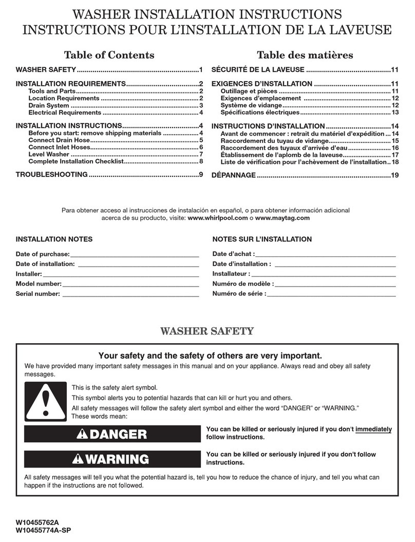Whirlpool W10455762A installation instructions