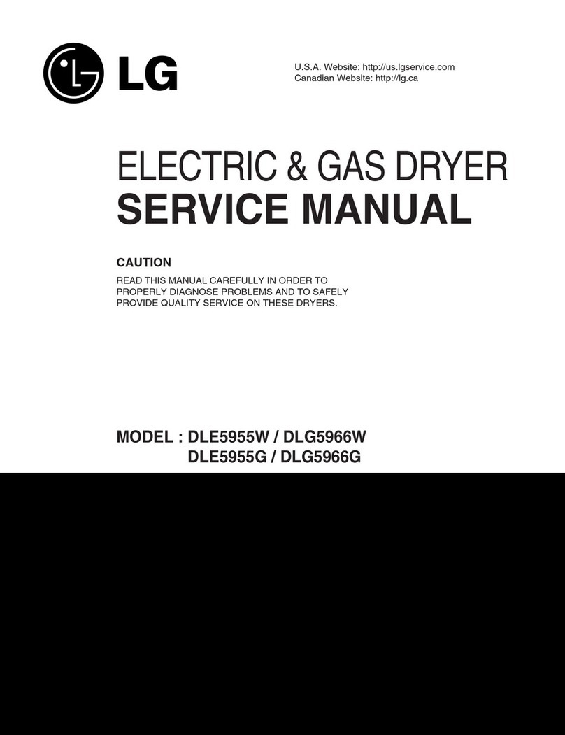LG Tromm DLE5955W User manual