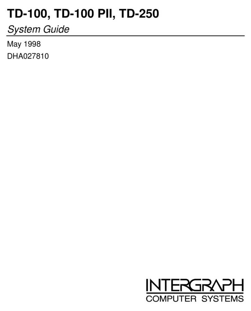 Intergraph TD-100 Parts list manual