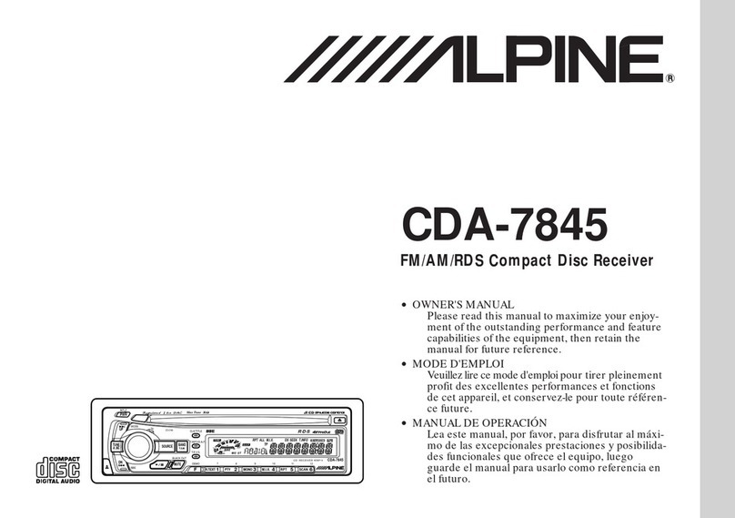 Alpine CDA-7845 User manual