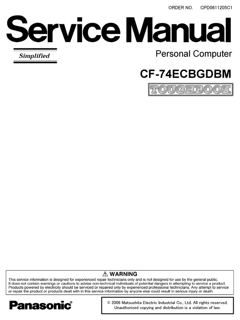 Panasonic CF-74ECBGDBM Service manual