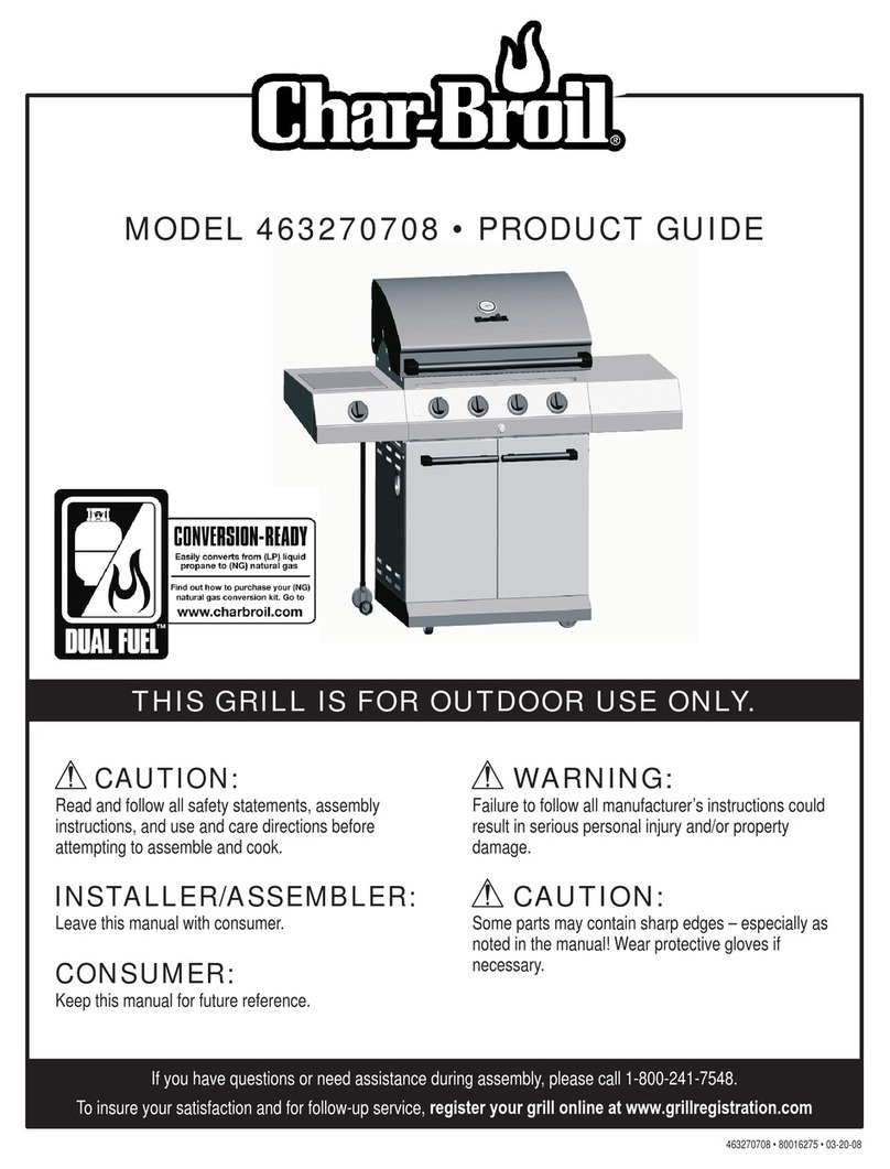 Char-Broil 463270708 Product guide