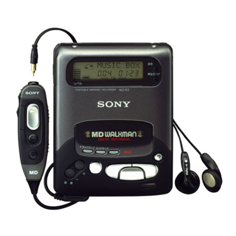 Sony MD Walkamn MZ-R2 User manual