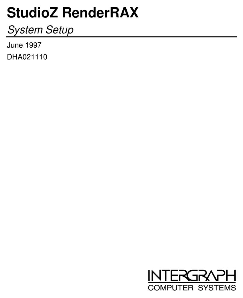 Intergraph StudioZ RenderRAX User manual