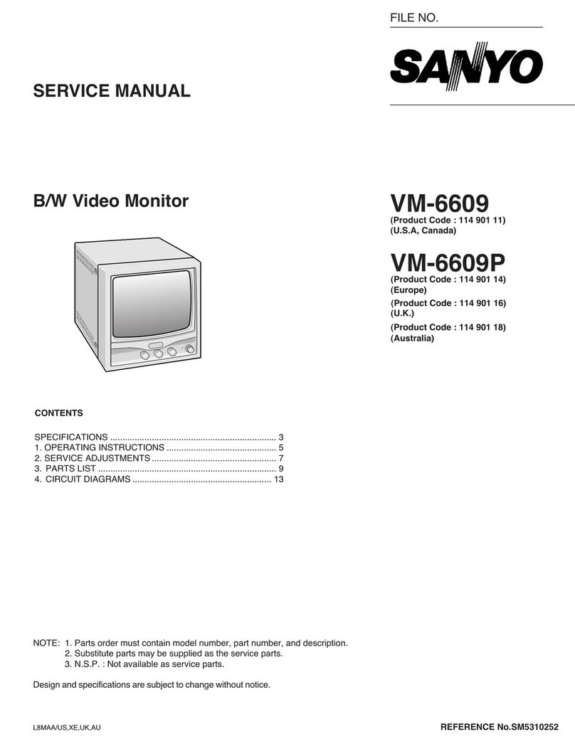 Sanyo VM-6609 User manual