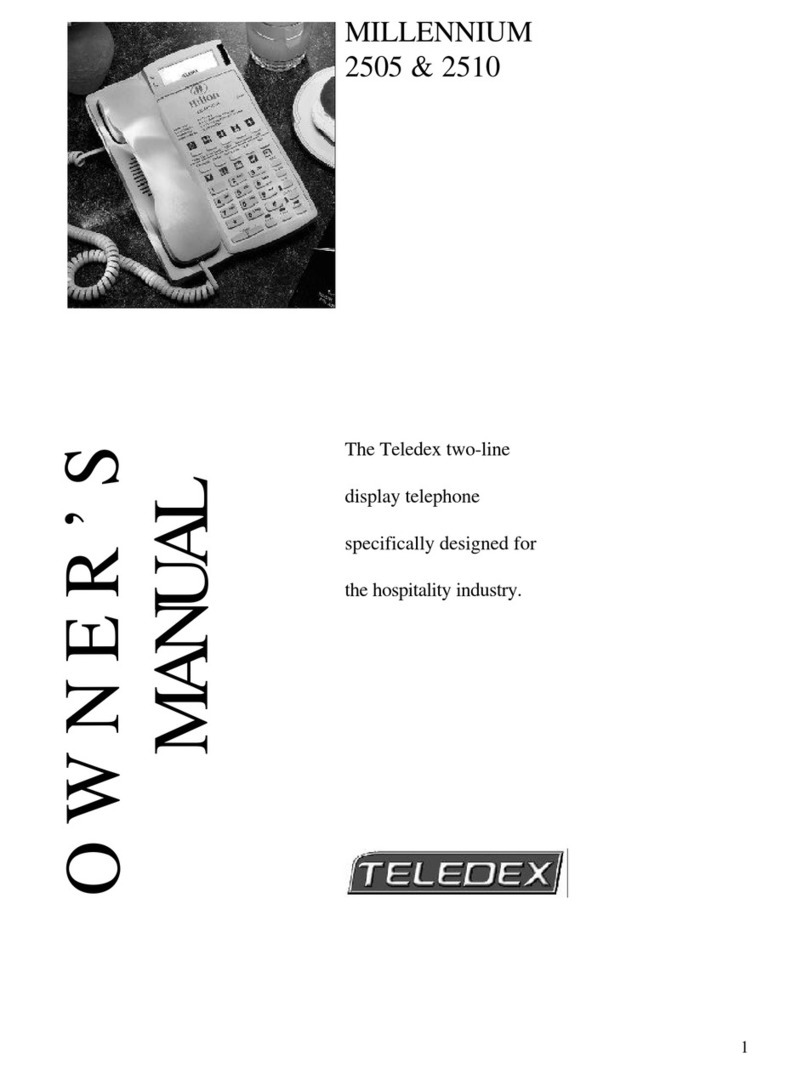 Teledex MILLENNIUM 2505 User manual