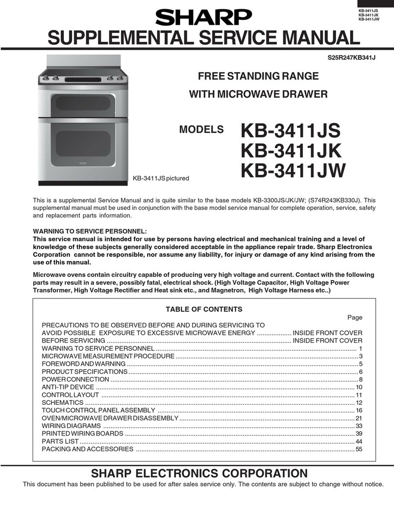 Sharp KB-3411JS Supplemental service manual