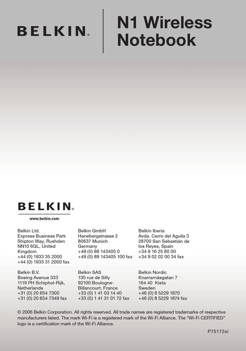 Belkin F5D8011ei user manual