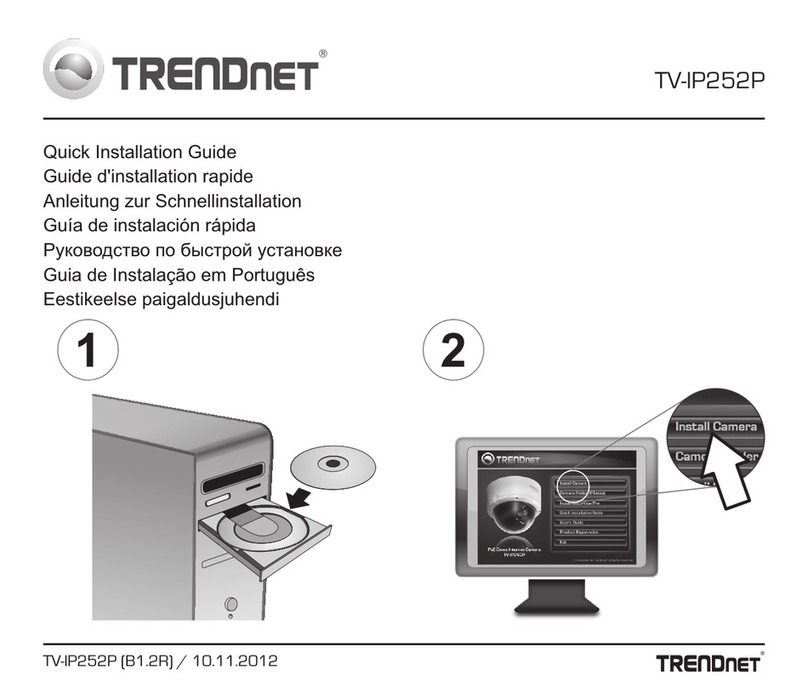 TRENDnet TV-IP252P - SecurView PoE Dome Internet Camera... Quick installation guide TRENDnet TV-IP252P - SecurView PoE Dome Internet Camera... Quick installation guide